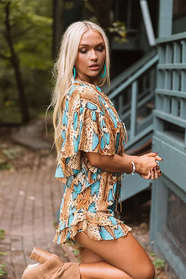 Radiant Reveal Snake Print Romper