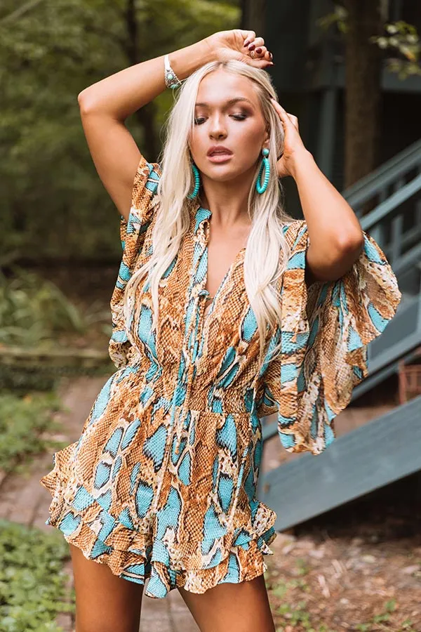 Radiant Reveal Snake Print Romper