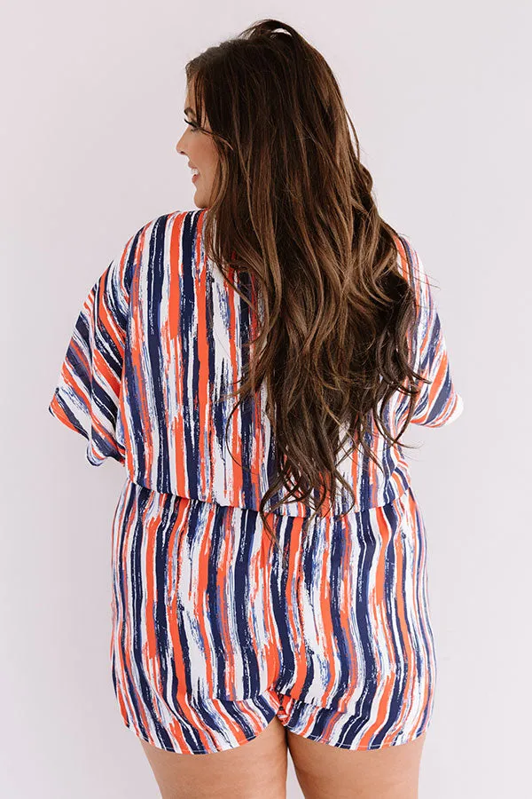 Sangria And Sunshine Romper  Curves