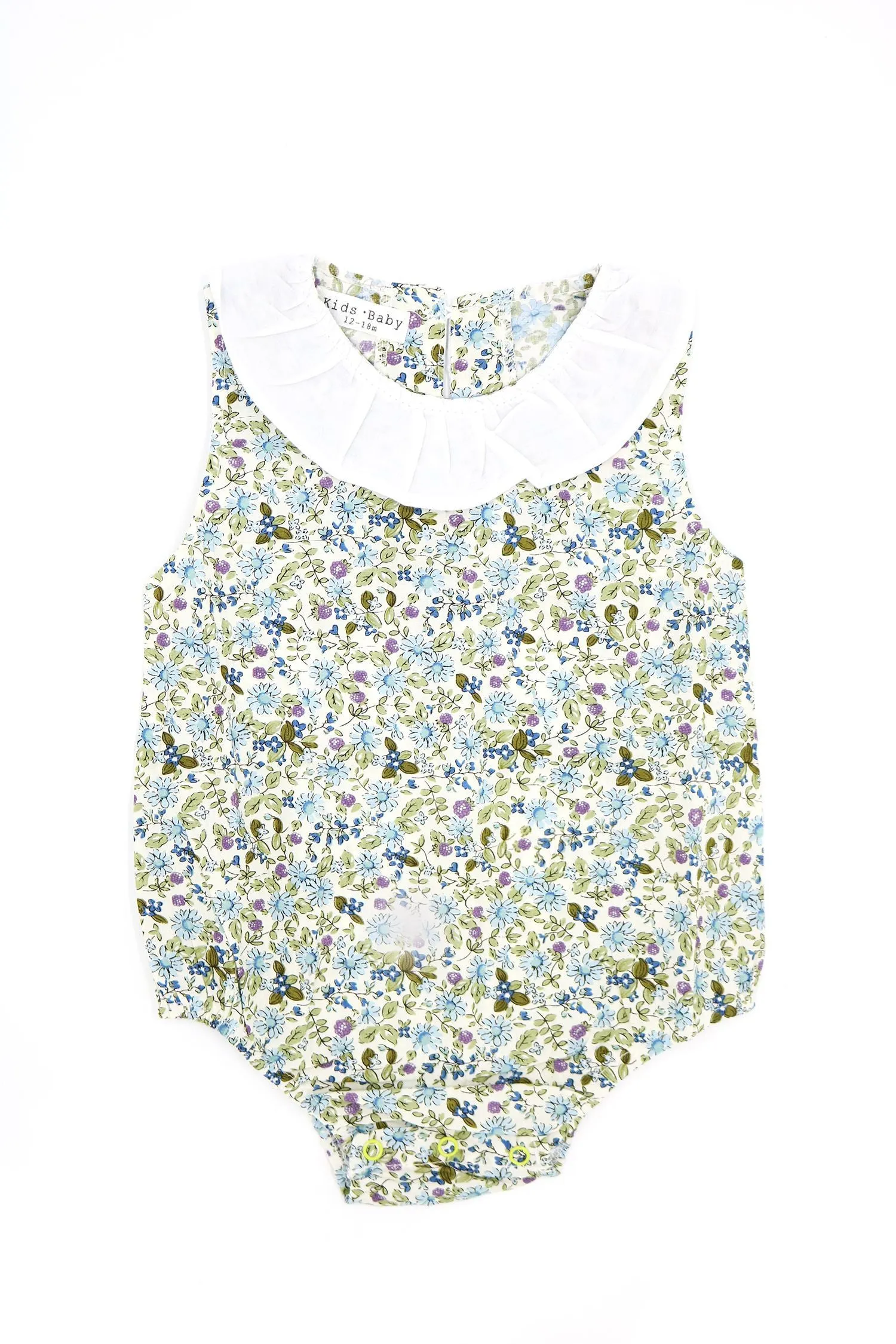 Summer Infant Baby Girls Flowers Print Sleeveless Bodysuit