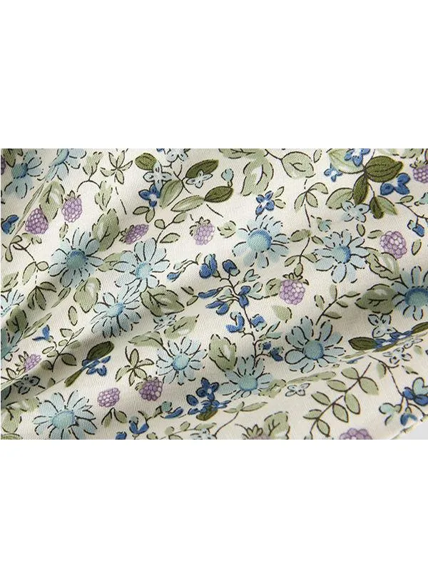 Summer Infant Baby Girls Flowers Print Sleeveless Bodysuit