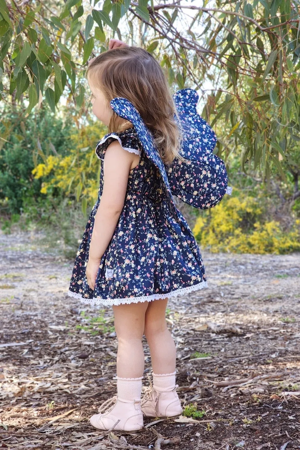 Tea Party Romper Dress - Bianca in Navy