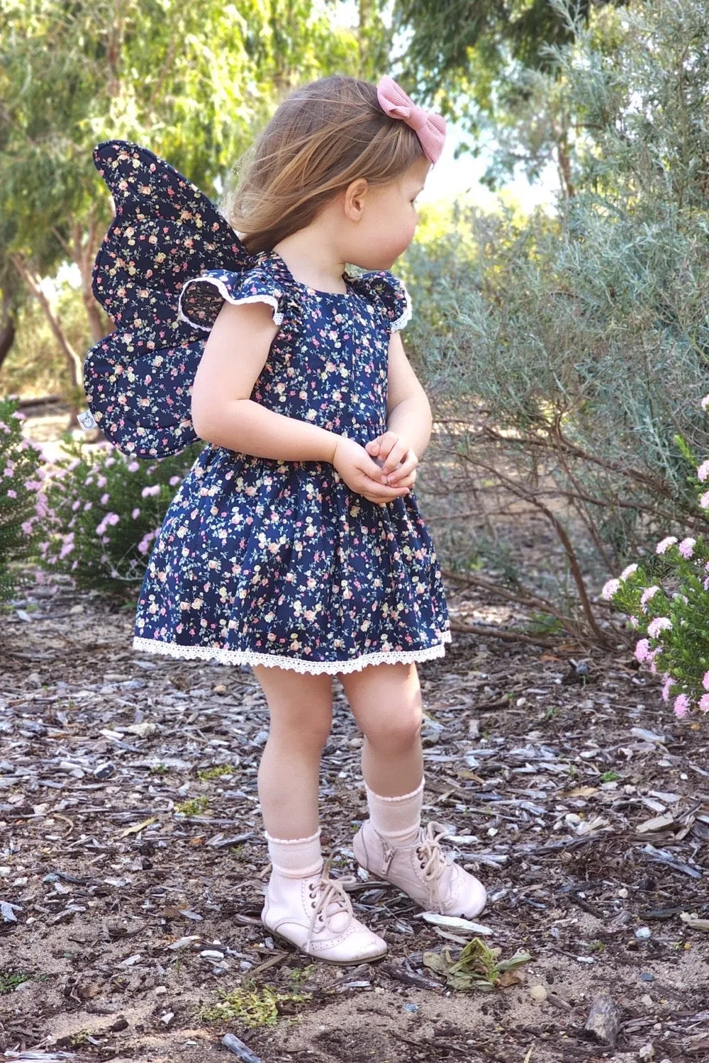 Tea Party Romper Dress - Bianca in Navy