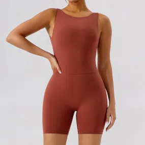 Trend4us Women's Backless Activewear Romper