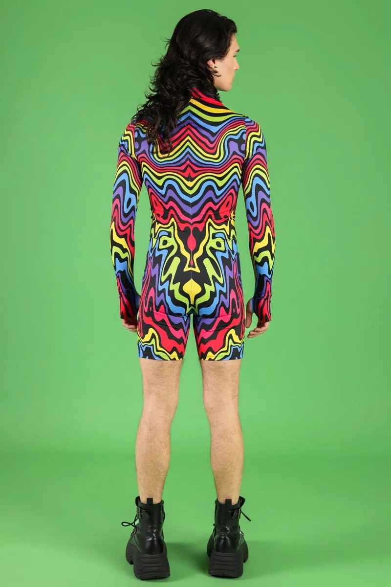 Trippy Stripes Men's Romper