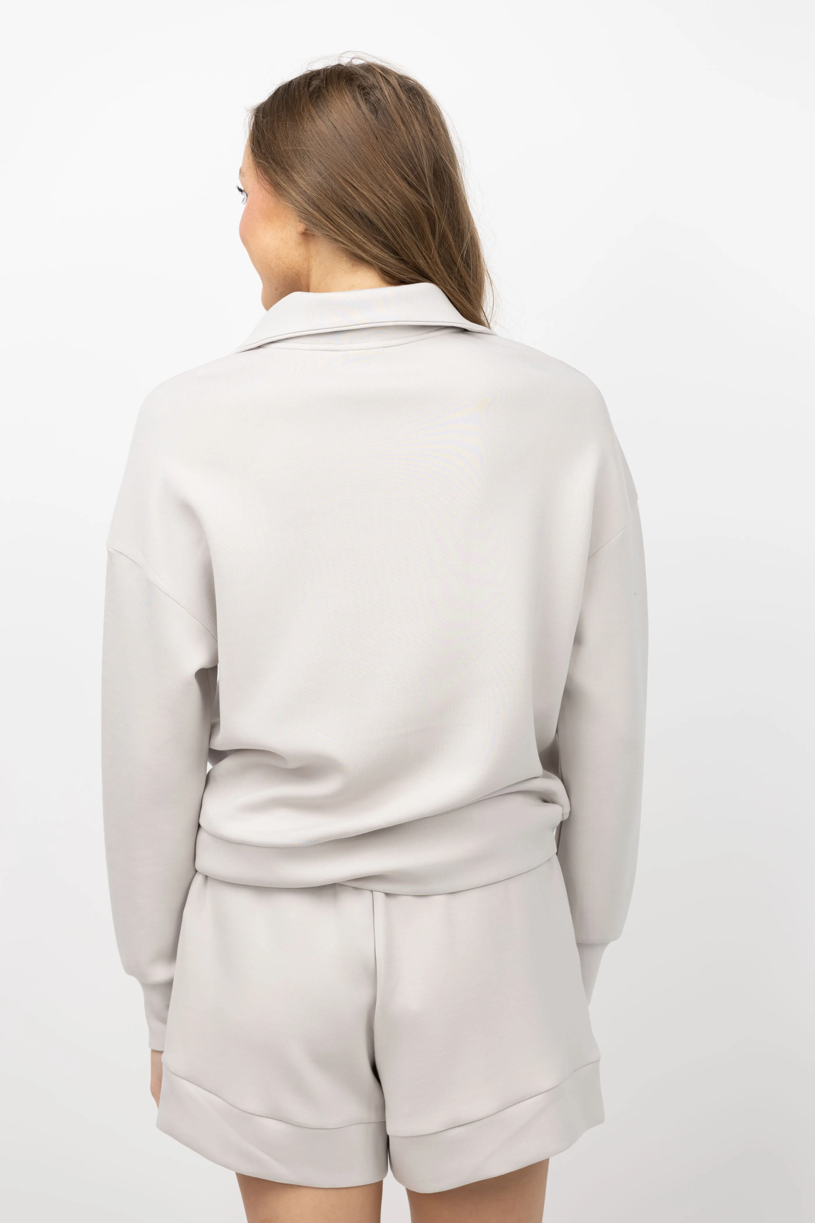 Varley Keller 1/2 Zip Sweatshirt in Vapour Blue
